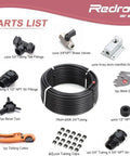 Three Quarter Inch Shop Air Line Kit For Garage With 200 Ft HDPE Aluminum Piping And Four Way Manifold Block Leak Proof And Easy To Install Black 200 PSI Includes Tubing Cutter And Mounting Clips