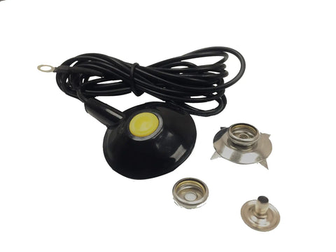 Grounding cord with connectors for Dissipative Conductive Anti Static ESD Rubber Floor Mat Grey Speckled 3 Mil Thick 48x60 Inches