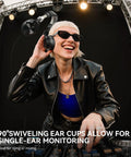DJ using All Day Comfort Wired Over Ear Headphones For Studio Monitoring And DJing With Forty Millimeter Drivers