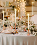 36 Piece Flameless Taper Candles Set With Flickering LED Light, Battery Operated Faux Candles decorates festive dining table