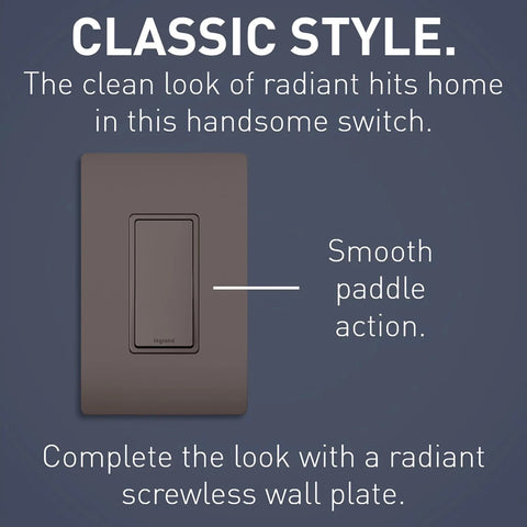 White 15 Amp Rocker Wall Switch Single Pole Decorator Style Light Switch For One Light No Hassle Install Residential Grade
