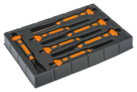 Soft Grip Pin Punch Set 7 Piece With Semispherical Striking Area Reducing Chipping And Splitting, foam tray packaging