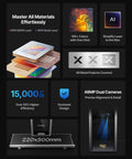 xTool F2 Ultra laser engraver collage with dual 60W MOPA & 40W diode, 48MP cameras, 220x500mm bed