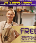 Person in workshop offering free personalized consultation for Tile And Stone Repair Kit For Fixing Cracks Chips And Scratches
