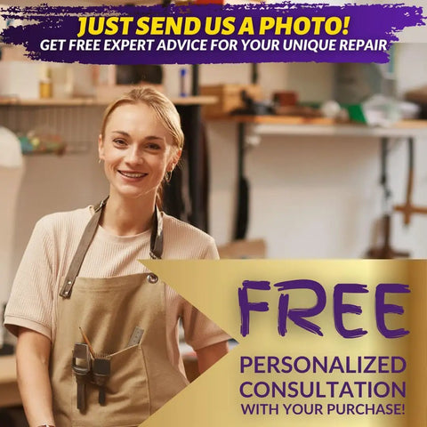 Person in workshop offering free personalized consultation for Tile And Stone Repair Kit For Fixing Cracks Chips And Scratches
