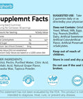 Supplement facts label for Lithium Orotate 5mg Gummies For Mood Support And Stress Management Vegan Sugar Free Non GMO Gluten Free Grape Flavor 60 Count Easy To Take Mood Boost For Calm Focus And Everyday Balance.