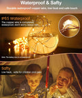 Battery Operated Fairy Lights 20 LED On A 3.3ft Copper Wire Twinkle String For Mason Jars Wedding Party Christmas Centerpiece Warm White Ambience Decor displayed in water and with children indoors