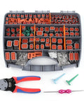 Deutsch DT Automotive Connector Kit With Crimping Tool Pro Grade DIY Friendly 2 3 4 6 8 12 Pin Waterproof Plugs 14 18 AWG