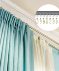 120 Pieces Gold S Shaped Curtain Track Hooks For Ceiling Drape Wire Hangers, small metal hooks on ceiling curtain rail