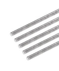 Set Of 5 Grade 304 M3 X 350mm Fully Threaded Stainless Steel Rods Right Hand Long Screws Heavy Duty Workhorse Hardware for DIY