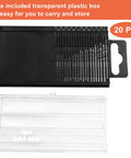 Mini Drill Bit Set 0.3mm To 1.6mm, 20-Piece HSS Micro Twist Drill Bits for precision DIY projects in transparent storage box