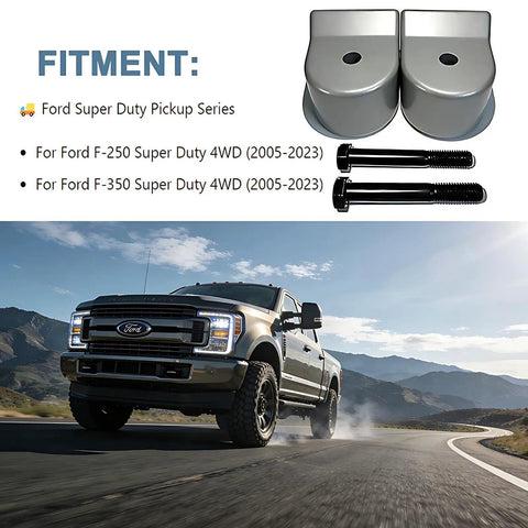 Ford F250 F350 Super Duty 2 Inch Billet Aluminum Suspension Leveling Kit 4WD Heavy Duty Bolt On Front Lift components