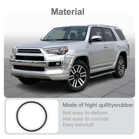 Front view of silver Toyota 4Runner with rear hub bearing O ring assembly displayed, made of high-quality rubber.