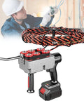 Beast Mode Automatic Cable Threading Machine With 25000 Mah Battery Packs For No Sweat Wall Wiring and conduit runs in use.