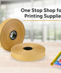 Brown Craft Banding Paper Roll 30mm Wide Heavy Duty Strapping Tape For Packaging And Shipping 492ft Long Eco Friendly
