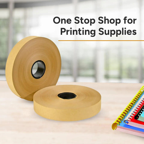 Brown Craft Banding Paper Roll 30mm Wide Heavy Duty Strapping Tape For Packaging And Shipping 492ft Long Eco Friendly