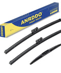 Subaru Forester Windshield Wiper Blades Set 26 17 14 Inch Top Lock OEM Replacement For 2019 2024 Models 3 Pack, box and blades displayed