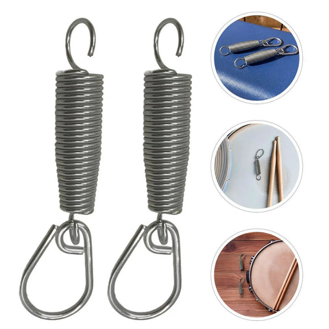 Two Pack Bass Drum Pedal Spring Upgrade With Stainless Steel Hook Tension Springs Durable Kick Pedal Spring For Consistent Tension Stage And Studio Drum Hardware Replacement stainless springs on drum pedal