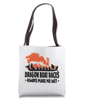 Dragon Boat Race Tote Bag For Paddlers And Crew Lightweight 16x16 Inch Carryall With Durable Black Strap Handles Perfect Gift