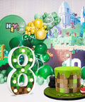 8.5 Inch Pixel Game Light Up Number 8 For Gamer Birthday Party Decor With Led Pixel Pattern Night Light Pixel Themed Centerpiece