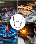 Two Pack Piezo Igniter Kit With Spark Ignition For Propane Grills Gas Fireplaces Ovens And Heaters shown with various appliances