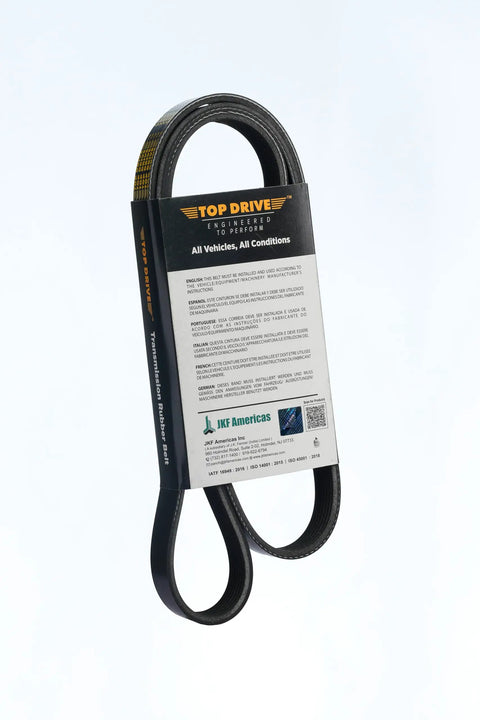 Premium EPDM Serpentine Drive Belt 6PK2135 for cars and SUVs packaging