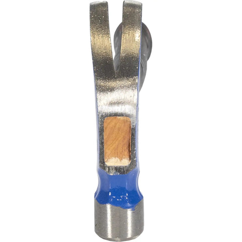 Front view of Beefy Heavy Duty Steel Eagle Curved Claw Hammer With Shock Block For Tough Framing 20 Oz Rust Resistant Powder Coat Finish