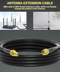 Coiled 15Ft RG58 SMA Extension Cable Male To Female 50 Ohm Low Loss Coaxial RF Pro Grade Jumper For Ham Radio And Two Way Radios