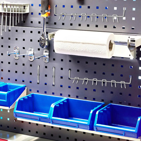 Heavy Duty 120 Piece Pegboard Hooks Set For Garage And Workshop Storage Rust Proof Iron Wall Hangers Organize Power Tools Buckets And Hardware Keep Your Shop Crisp And Clean