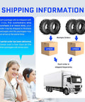 Shipping information with Go Kart Tires 145/70-6 4 Ply Tubeless Directional Tread For Sand Mud Trail Replacement Set Pack Of 2