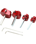 Go To Four Piece PVC Pipe Reamer Tool Set For Schedule 40 Plastic Pipes Fits 1/2 Inch Drill with 1 Inch to 2 Inch Reamers