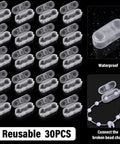 30 Pack 4.5mm Beaded Chain Connectors for Roller Shades Plastic Ball Clips for Vertical Roman Blinds Window Replacement