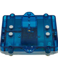 300A ANL Dual Digital Gold Plated Distribution Block Fuse Holder for Car Audio, blue transparent case