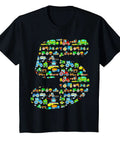 5th Birthday Farm Fun Tee With Dope Combine Harvester And Farm Vehicle Design For Kids Black Lightweight Classic Fit T Shirt