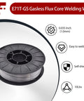 Gasless Flux Core Welding Wire 0.035 Inch And 0.030 Inch, 10 Lb Spool, 8 Inch, Self Shielding Arc Wire For MIG And Stick Welds
