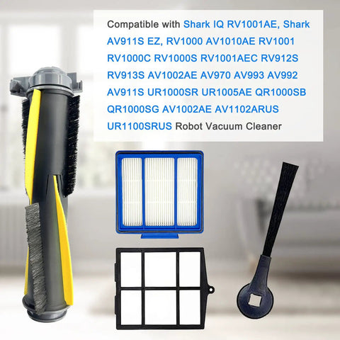 Robot Vacuum Cleaner Maintenance Kit For IQ RV1001AE AV911S EZ RV1000 RV1001 AV970 AV993 AV1002AE shown with brushes and filters
