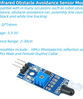 Infrared Proximity Sensor Module For Arduino Smart Car Robot 10Pcs 2-30Cm Obstacle Avoidance Reflective Photoelectric Sensor