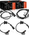 Plug And Play Set Of Four Abs Wheel Speed Sensors Built Different For Chevy Equinox And Gmc Terrain 2010 To 2017 with wiring and connectors.