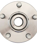 Front view of wheel hub from Four Piece Front And Rear Wheel Bearing And Hub Assembly Set For Subaru Crosstrek XV Forester Impreza 2014 2015 2016 2017 2018 2019 2020 2021 2022 2023 16 23 Complete Kit With Front And Rear Hubs.