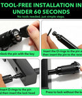 Installation steps for Heavy Duty Anti Theft Trailer Hitch Pin Lock For Five Eighths Inch Shackle Fits Class III And IV Two Inch Receiver