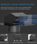 4 Inch Roof Vent Cap With Backdraft Damper For Bathroom Ventilation System Galvanized Steel Exhaust Vent In Black on display
