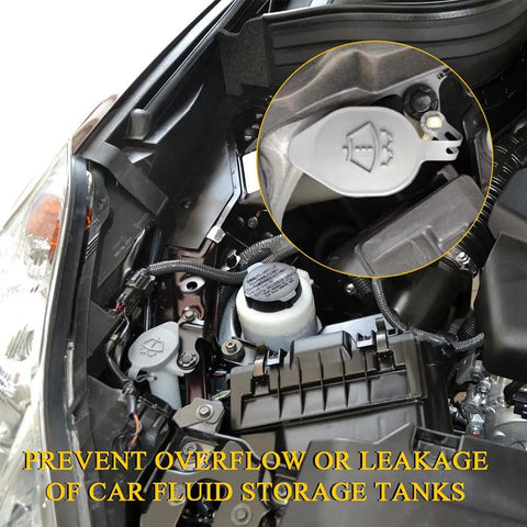 Windshield Washer Reservoir Cap Replacement 28913JK60A For Infiniti Q60 G37 And Nissan 350Z 370Z installed on engine