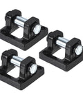 Air Cylinder Rod Pivot Clevis 3 Pack Pneumatic Mounting Brackets For Rear Mounts, black low carbon steel, 50x50x32 mm