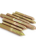 30 Piece M6 Hanger Bolt Set Double Ended Furniture Fixings For Wood To Metal M6x40mm Self Tapping Screws Thread Dowels Dual End Connectors