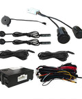 Radar Monitoring Detection Kit For Your Ride Blind Spot System With Ultrasonic Sensors components and wiring.