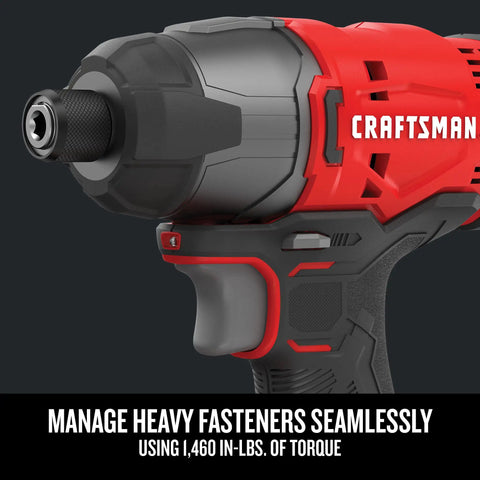 Pro Grade Garage Ready 20v Max Cordless Power Tool Combo featuring a Quarter Inch Impact Driver for heavy fasteners.