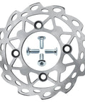 190mm Brake Disc Rotor Plate For 50cc To 125cc Chinese Pit Dirt Bikes Like SSR Apollo Taotao Coolster Lifan YCF Kayo Roketa And More Beefed Up Heavy Duty Performance Upgrade For Everyday Rides with mounting screws