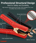 Heavy Duty 300A Alligator Clips For Car Battery Chargers And Jumper Cables Spring Loaded Insulated Replacement Clamps with steel spring