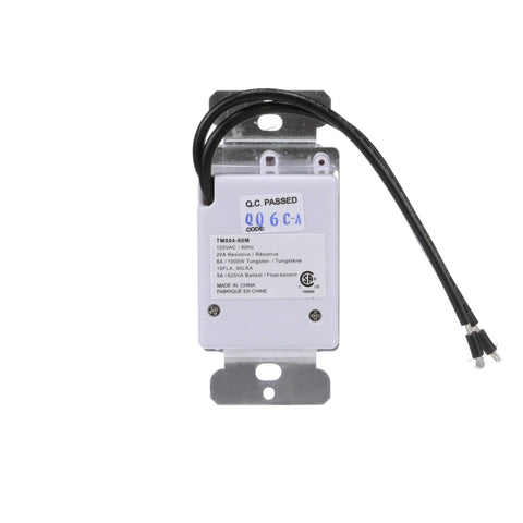 Back view of 60 Minute Spring Wound Timer White With Auto Shutoff For Home Use No Fuss Mechanical Timer For Lamps And Appliances Reliable Time Control