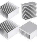 4 Pack Anodized Aluminum Heat Sinks 40 By 40 By 20mm Kit with 1.57 By 1.57 By 0.79 Inches fins for passive cooling
